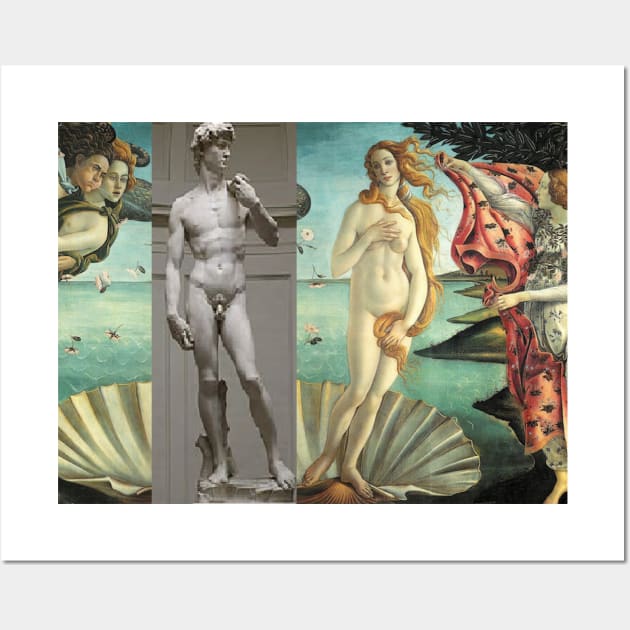 Virtual Meeting of David and Aphrodite  #Virtual #Meeting #David #Aphrodite Wall Art by rastyrcom